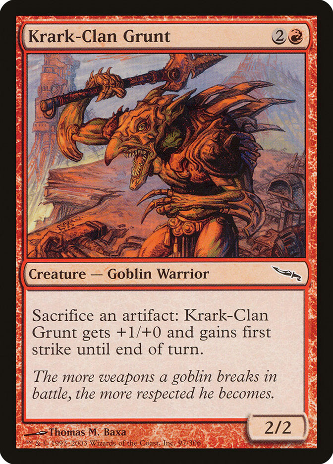 Krark-Clan Grunt [Mirrodin] | Card Merchant Takapuna