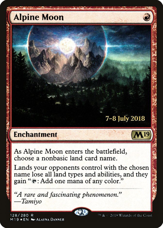 Alpine Moon [Core Set 2019 Prerelease Promos] | Card Merchant Takapuna