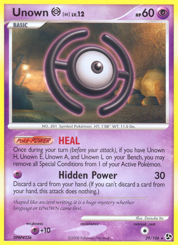 Unown H (29/106) [Diamond & Pearl: Great Encounters] | Card Merchant Takapuna