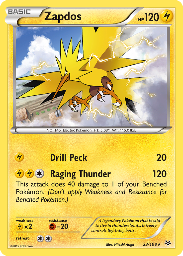 Zapdos (23/108) [XY: Roaring Skies] | Card Merchant Takapuna