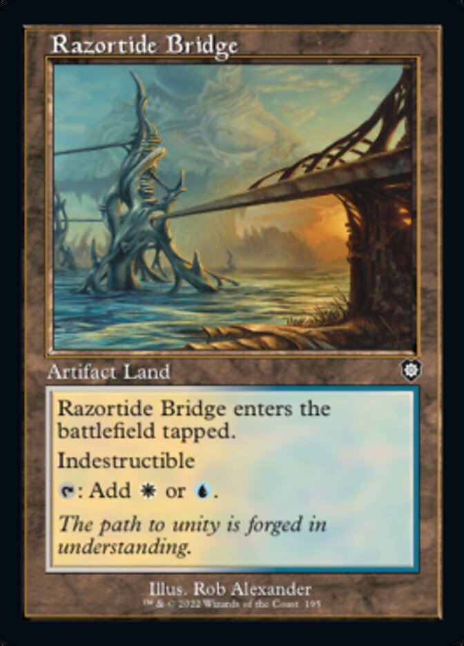 Razortide Bridge (Retro) [The Brothers' War Commander] | Card Merchant Takapuna