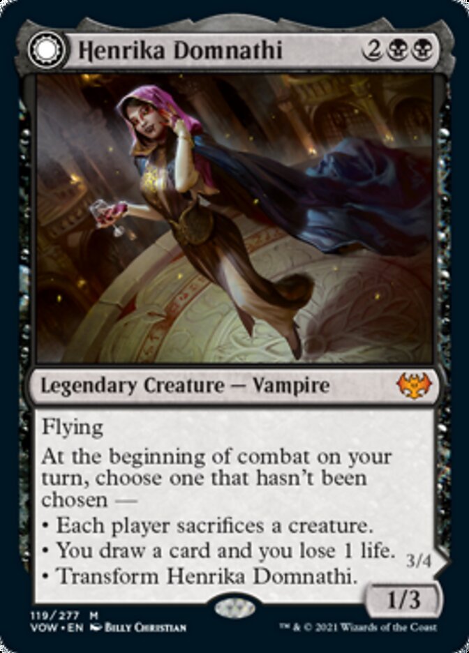 Henrika Domnathi // Henrika, Infernal Seer [Innistrad: Crimson Vow] | Card Merchant Takapuna