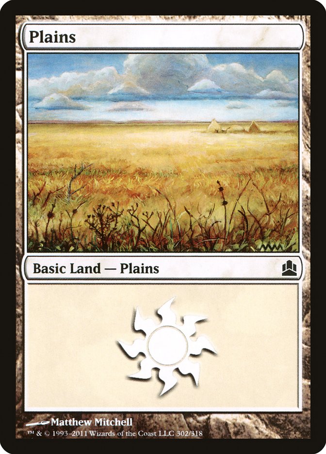 Plains (302) [Commander 2011] | Card Merchant Takapuna