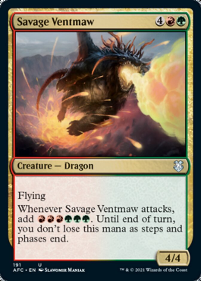 Savage Ventmaw [Dungeons & Dragons: Adventures in the Forgotten Realms Commander] | Card Merchant Takapuna