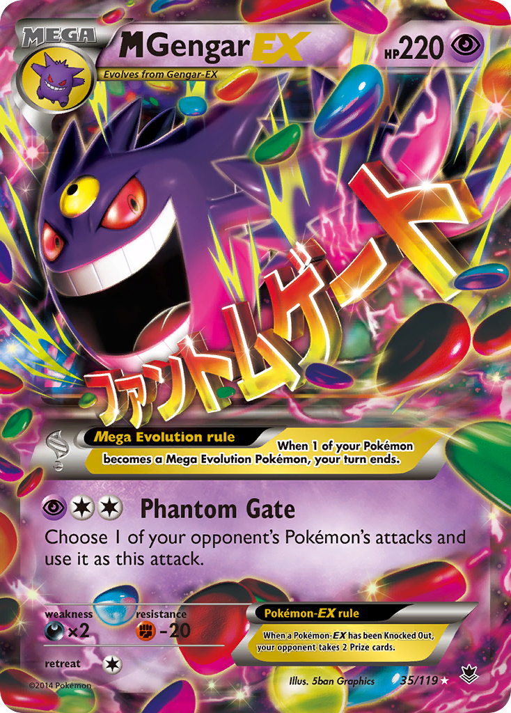 M Gengar EX (35/119) [XY: Phantom Forces] | Card Merchant Takapuna