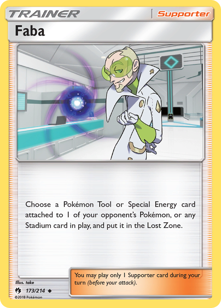 Faba (173/214) [Sun & Moon: Lost Thunder] | Card Merchant Takapuna