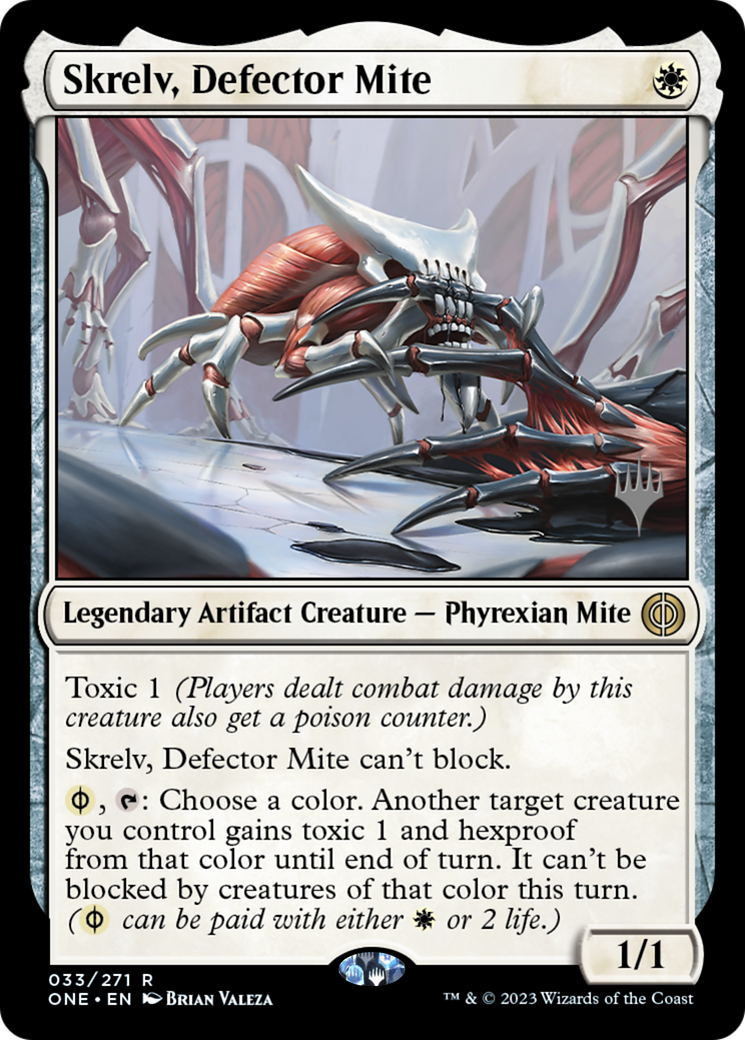 Skrelv, Defector Mite (Promo Pack) [Phyrexia: All Will Be One Promos] | Card Merchant Takapuna