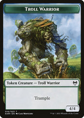 Elf Warrior // Troll Warrior Double-Sided Token [Kaldheim Tokens] | Card Merchant Takapuna