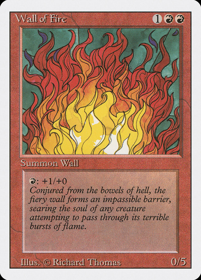 Wall of Fire [Revised Edition] | Card Merchant Takapuna