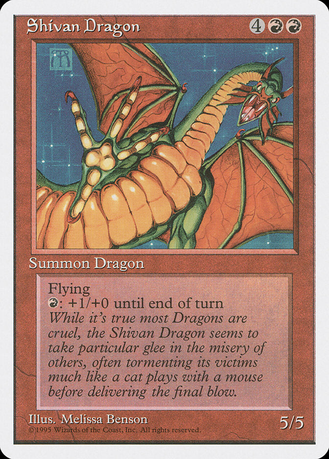 Shivan Dragon [Fourth Edition] | Card Merchant Takapuna