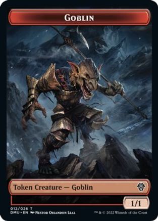 Zombie Knight // Goblin Double-Sided Token [Dominaria United Commander Tokens] | Card Merchant Takapuna