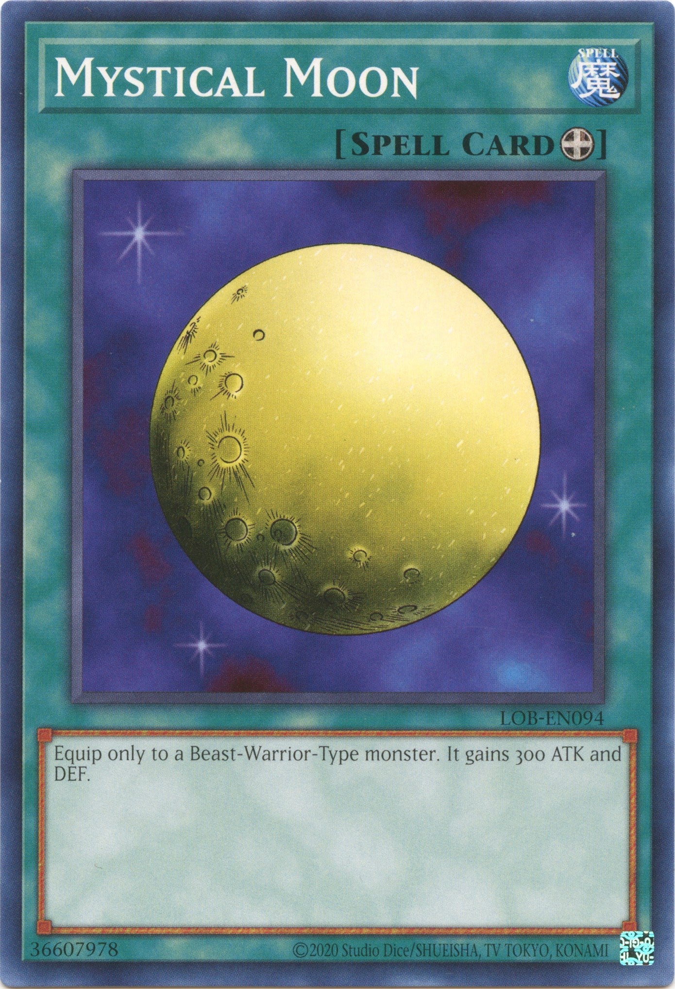 Mystical Moon (25th Anniversary) [LOB-EN094] Common | Card Merchant Takapuna