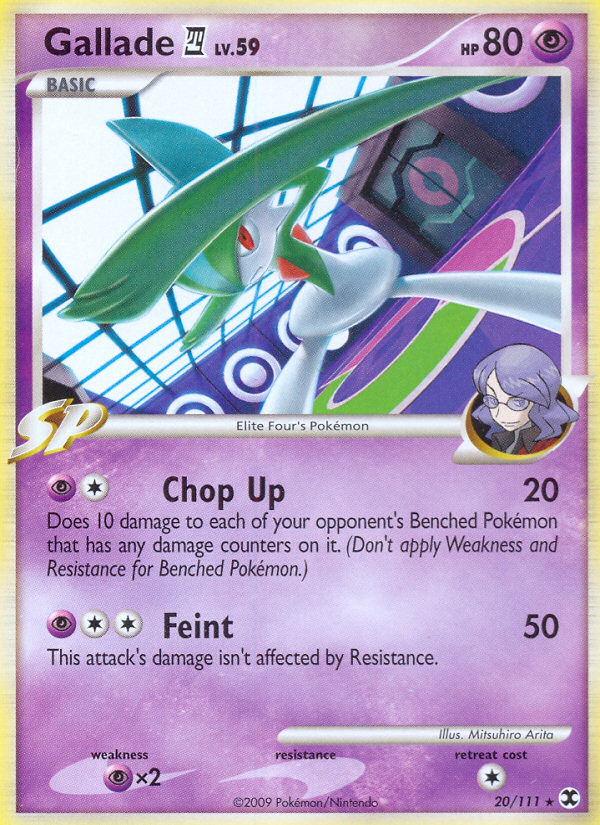 Gallade (20/111) [Platinum: Rising Rivals] | Card Merchant Takapuna