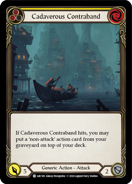 Cadaverous Contraband (Yellow) [U-ARC180] (Arcane Rising Unlimited)  Unlimited Normal | Card Merchant Takapuna