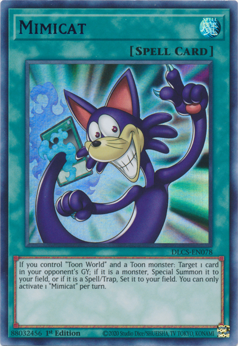 Mimicat (Blue) [DLCS-EN078] Ultra Rare | Card Merchant Takapuna