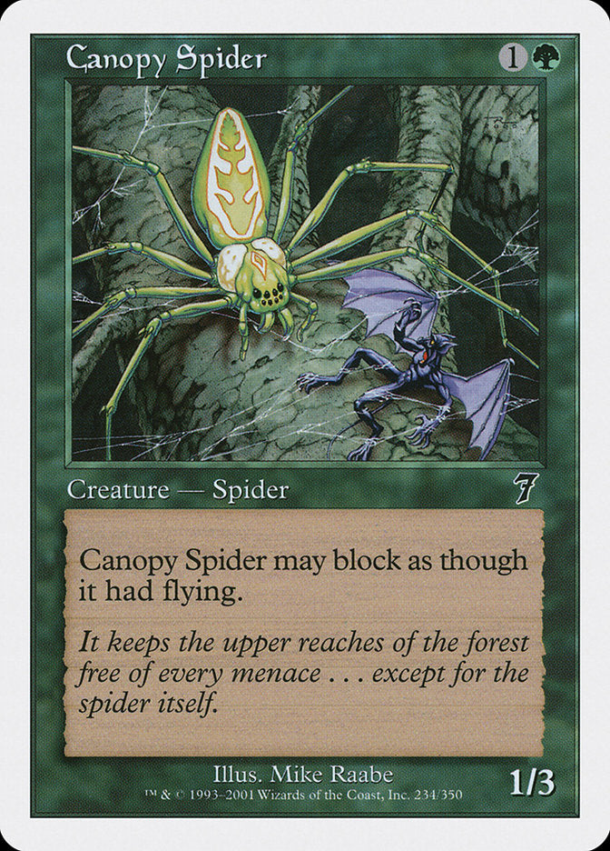 Canopy Spider [Seventh Edition] | Card Merchant Takapuna