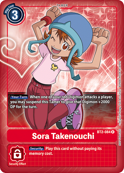 Sora Takenouchi [BT2-084] (Buy-A-Box Promo) [Release Special Booster Ver.1.0 Promos] | Card Merchant Takapuna