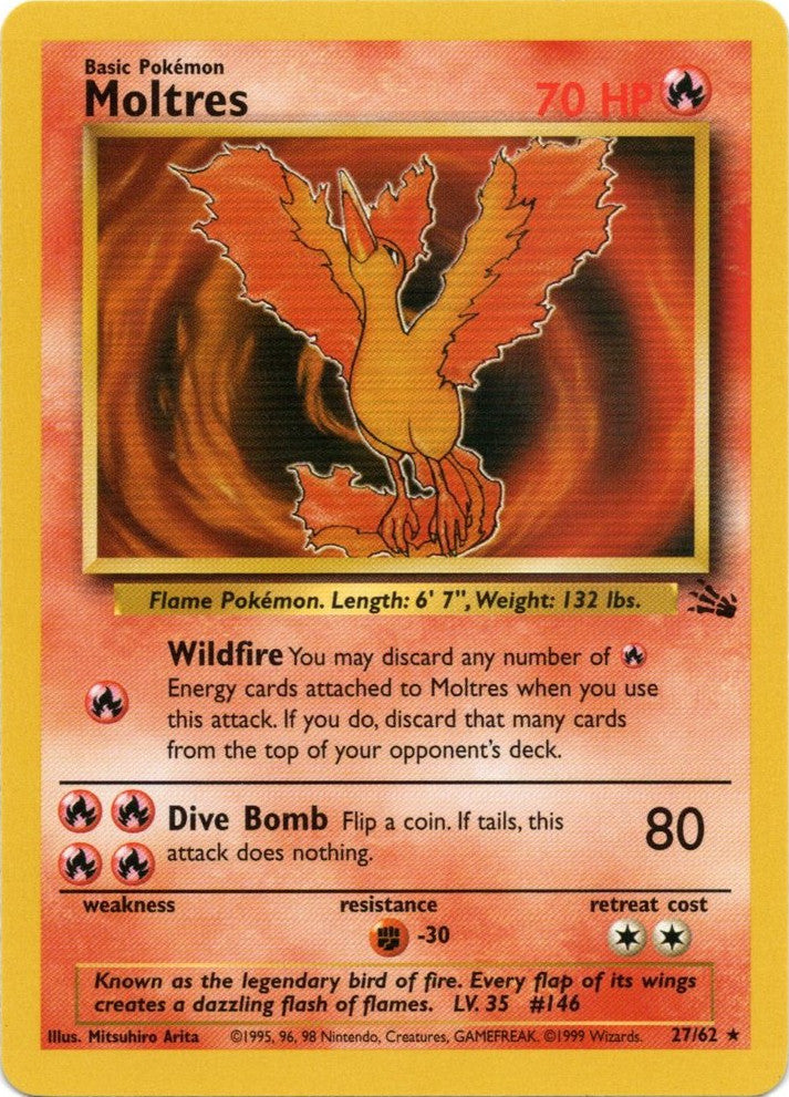 Moltres (27/62) [Fossil Unlimited] | Card Merchant Takapuna