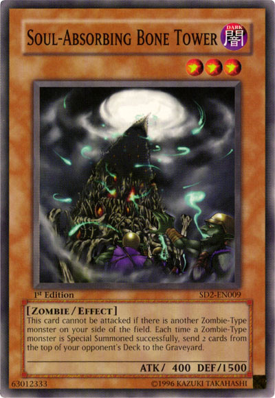 Soul-Absorbing Bone Tower [SD2-EN009] Common | Card Merchant Takapuna