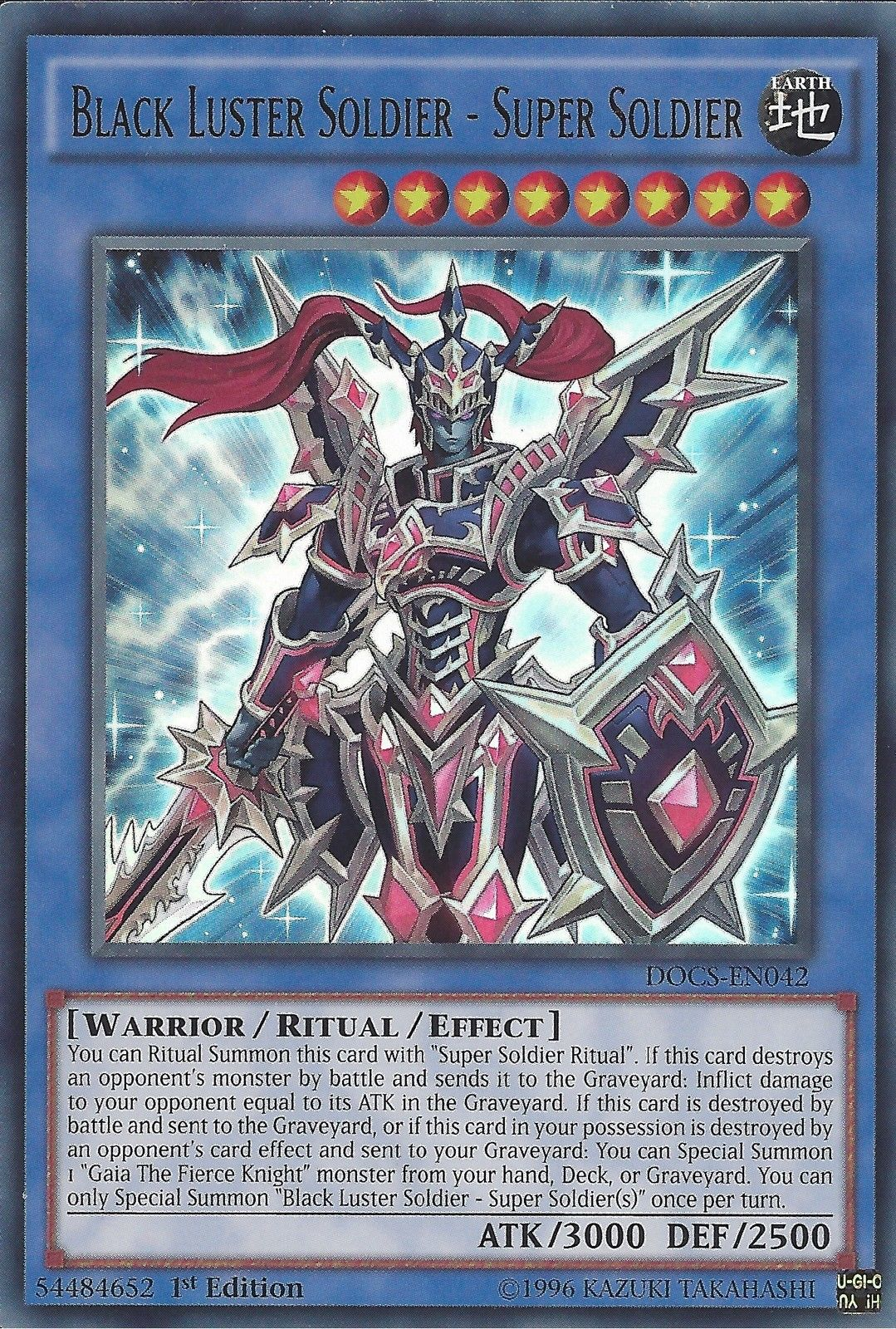 Black Luster Soldier - Super Soldier [DOCS-EN042] Ultra Rare | Card Merchant Takapuna