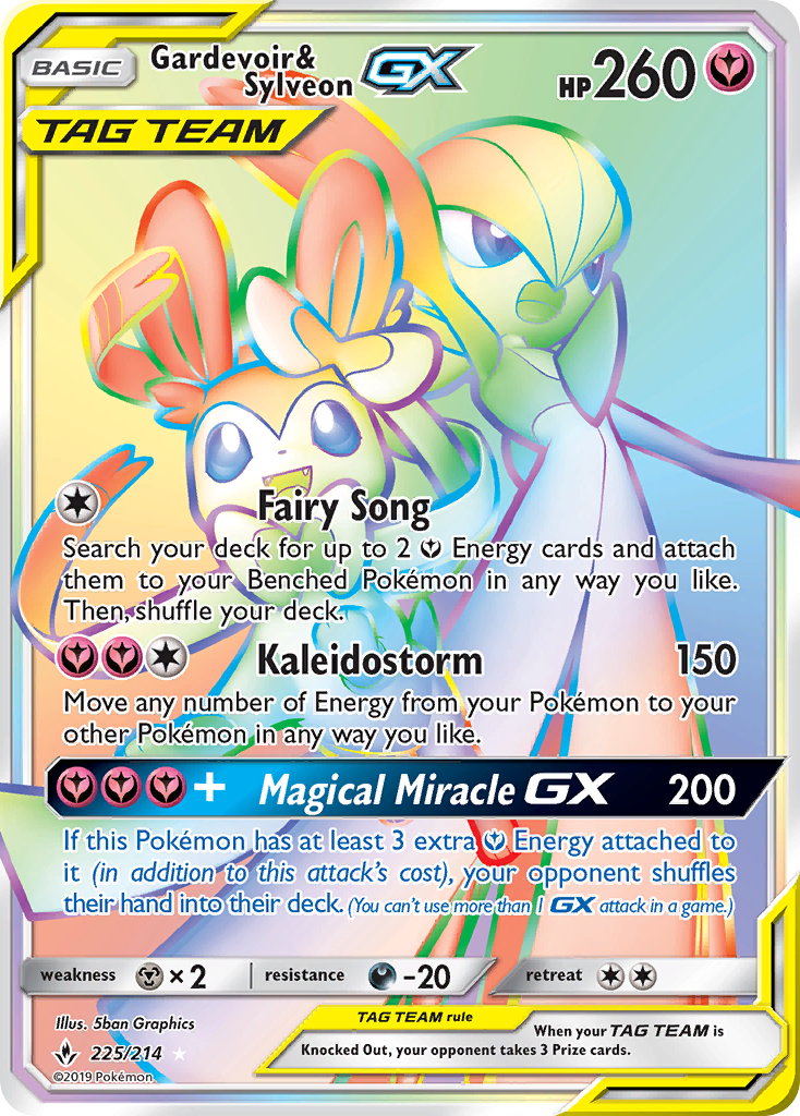 Gardevoir & Sylveon GX (225/214) [Sun & Moon: Unbroken Bonds] | Card Merchant Takapuna