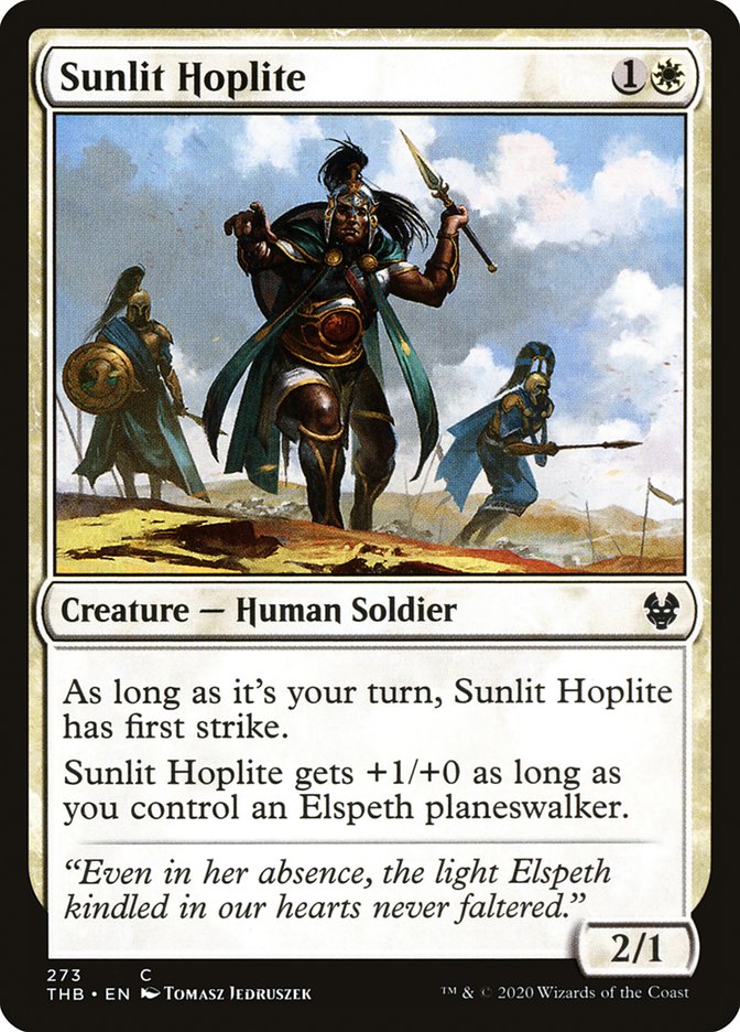 Sunlit Hoplite [Theros Beyond Death] | Card Merchant Takapuna