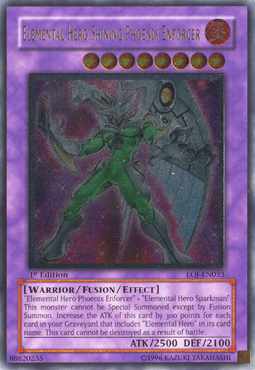 Elemental Hero Shining Phoenix Enforcer [EOJ-EN033] Ultimate Rare | Card Merchant Takapuna