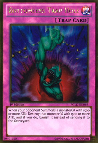 Bottomless Trap Hole [PGLD-EN069] Gold Rare | Card Merchant Takapuna