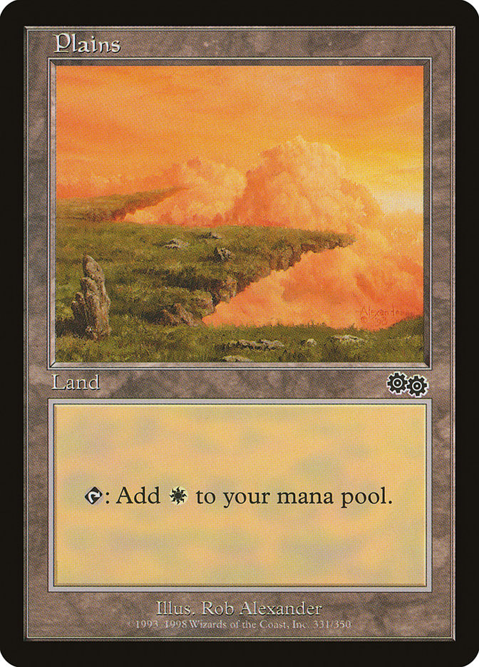 Plains (331) [Urza's Saga] | Card Merchant Takapuna