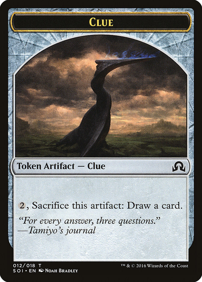 Clue Token (012/018) [Shadows over Innistrad Tokens] | Card Merchant Takapuna