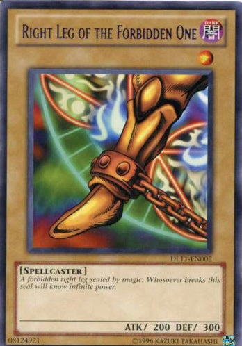 Right Leg of the Forbidden One (Red) [DL11-EN002] Rare | Card Merchant Takapuna