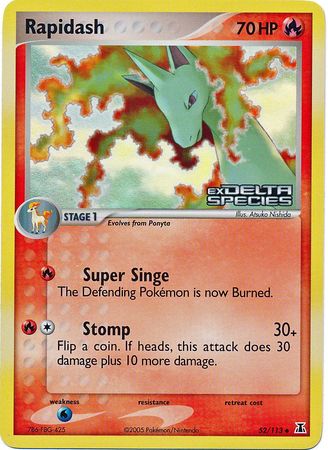 Rapidash (52/113) (Stamped) [EX: Delta Species] | Card Merchant Takapuna