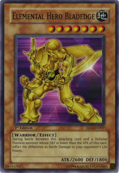 Elemental Hero Bladedge [EEN-EN007] Super Rare | Card Merchant Takapuna