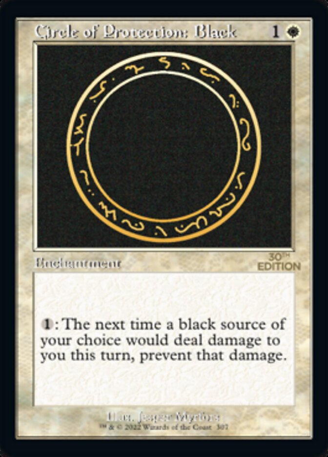 Circle of Protection: Black (Retro) [30th Anniversary Edition] | Card Merchant Takapuna