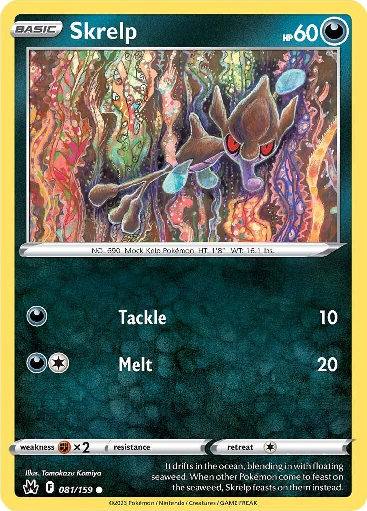 Skrelp (081/159) [Sword & Shield: Crown Zenith] | Card Merchant Takapuna