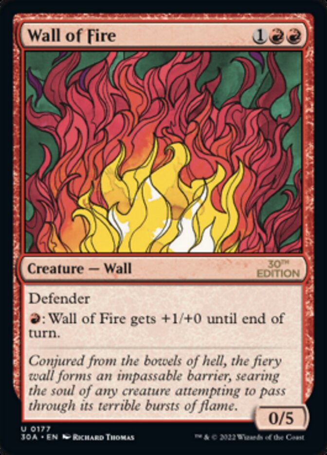 Wall of Fire [30th Anniversary Edition] | Card Merchant Takapuna