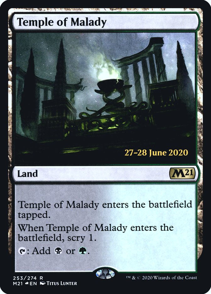 Temple of Malady [Core Set 2021 Prerelease Promos] | Card Merchant Takapuna