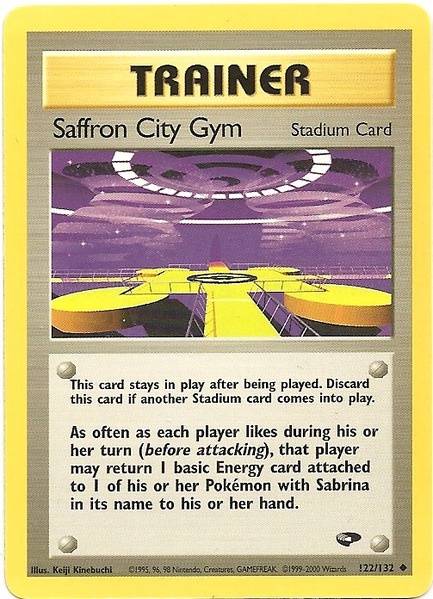 Saffron City Gym (122/132) [Gym Challenge Unlimited] | Card Merchant Takapuna