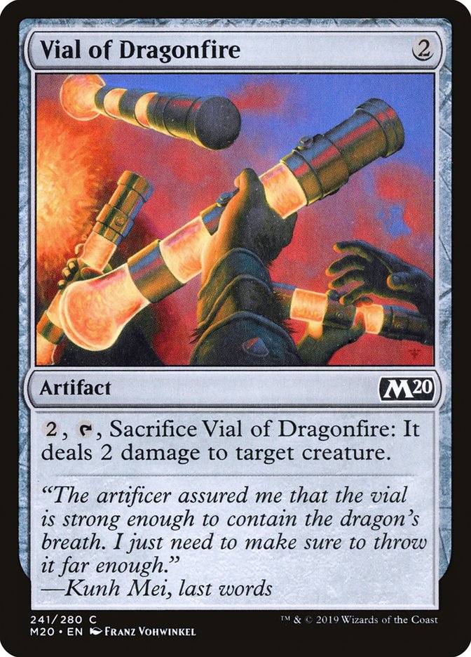 Vial of Dragonfire [Core Set 2020] | Card Merchant Takapuna