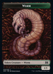 Worm // Knight Double-Sided Token [Double Masters 2022 Tokens] | Card Merchant Takapuna