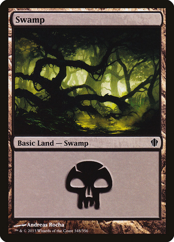 Swamp (348) [Commander 2013] | Card Merchant Takapuna