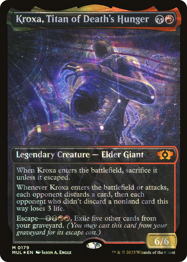 Kroxa, Titan of Death's Hunger (Halo Foil) [Multiverse Legends] | Card Merchant Takapuna