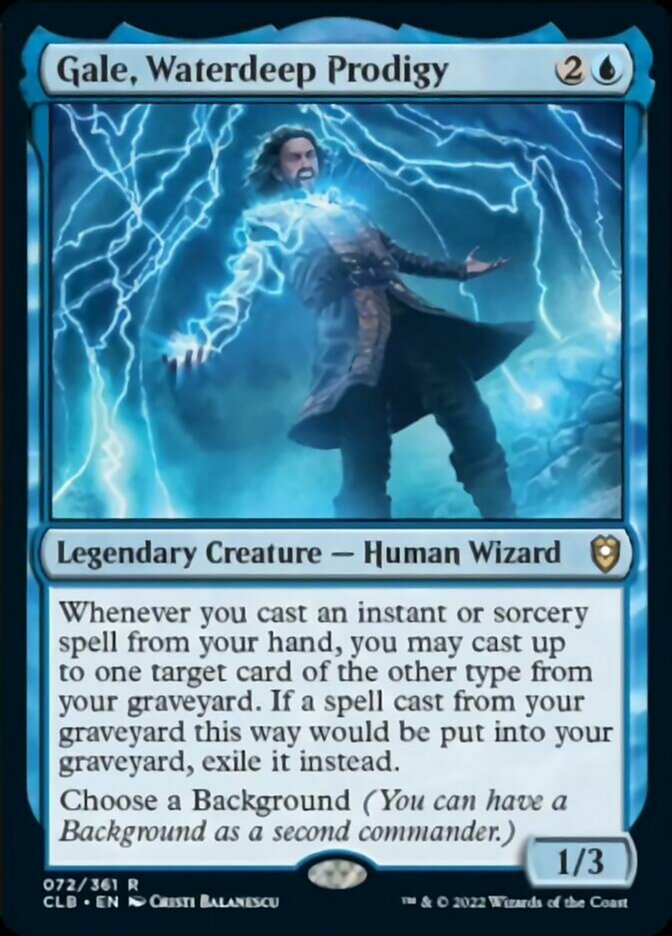 Gale, Waterdeep Prodigy [Commander Legends: Battle for Baldur's Gate] | Card Merchant Takapuna