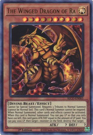 The Winged Dragon of Ra (Ultra Pharaoh's Rare) [KICO-EN065] Ultra Pharaoh's Rare | Card Merchant Takapuna