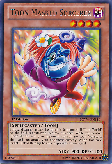 Toon Masked Sorcerer [LCYW-EN110] Rare | Card Merchant Takapuna