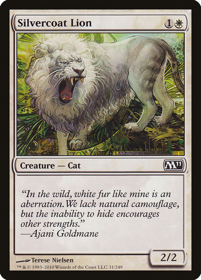 Silvercoat Lion [Magic 2011] | Card Merchant Takapuna