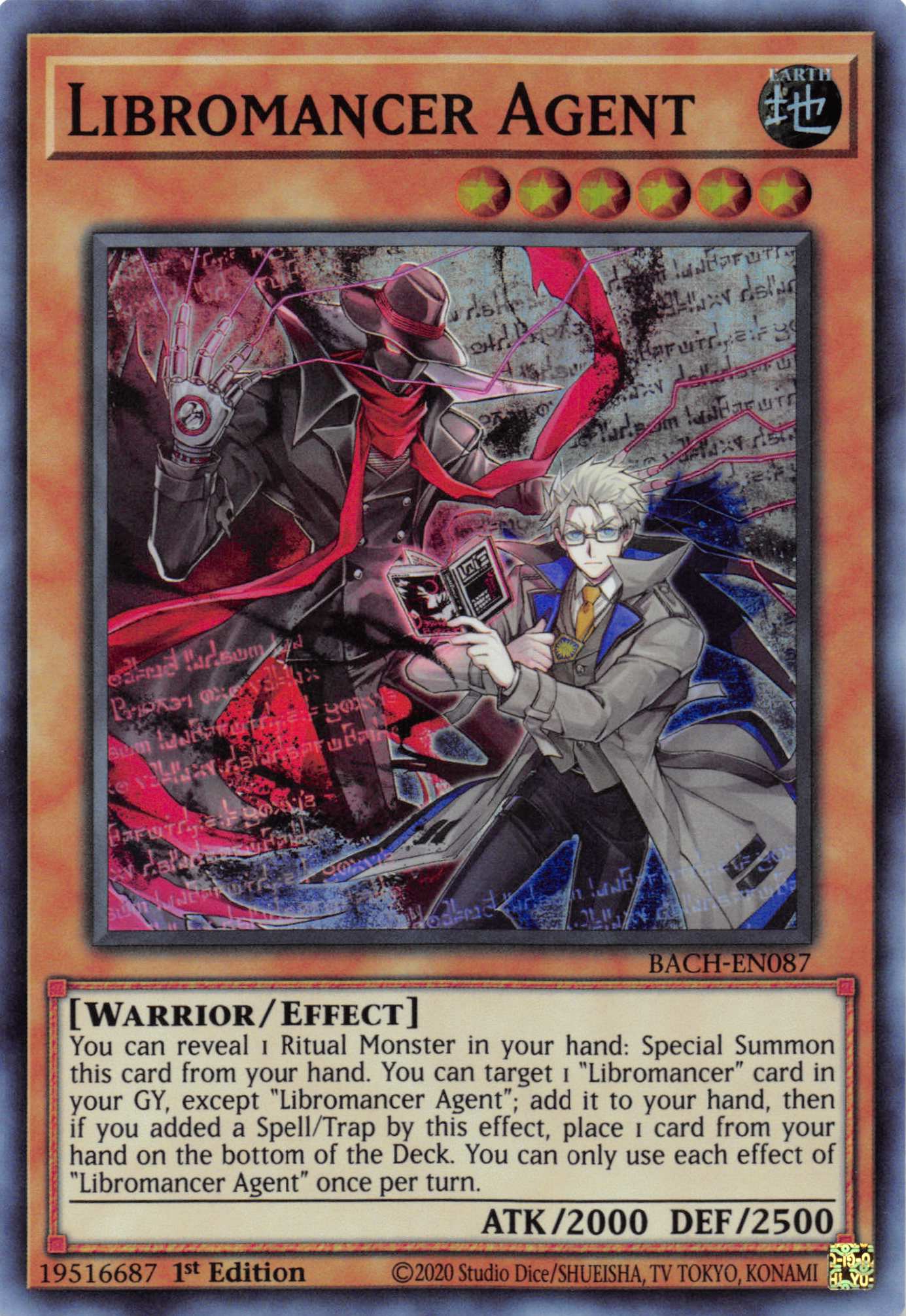 Libromancer Agent [BACH-EN087] Super Rare | Card Merchant Takapuna