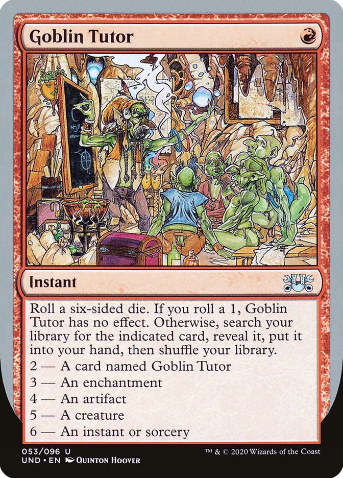 Goblin Tutor [Unsanctioned] | Card Merchant Takapuna