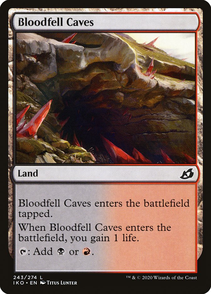 Bloodfell Caves [Ikoria: Lair of Behemoths] | Card Merchant Takapuna