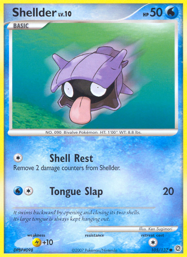 Shellder (105/132) [Diamond & Pearl: Secret Wonders] | Card Merchant Takapuna